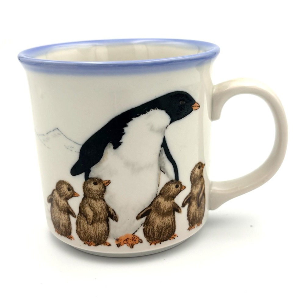 Vintage Otagiri Hand‑Painted Penguin Mug‎ – Made in Japan